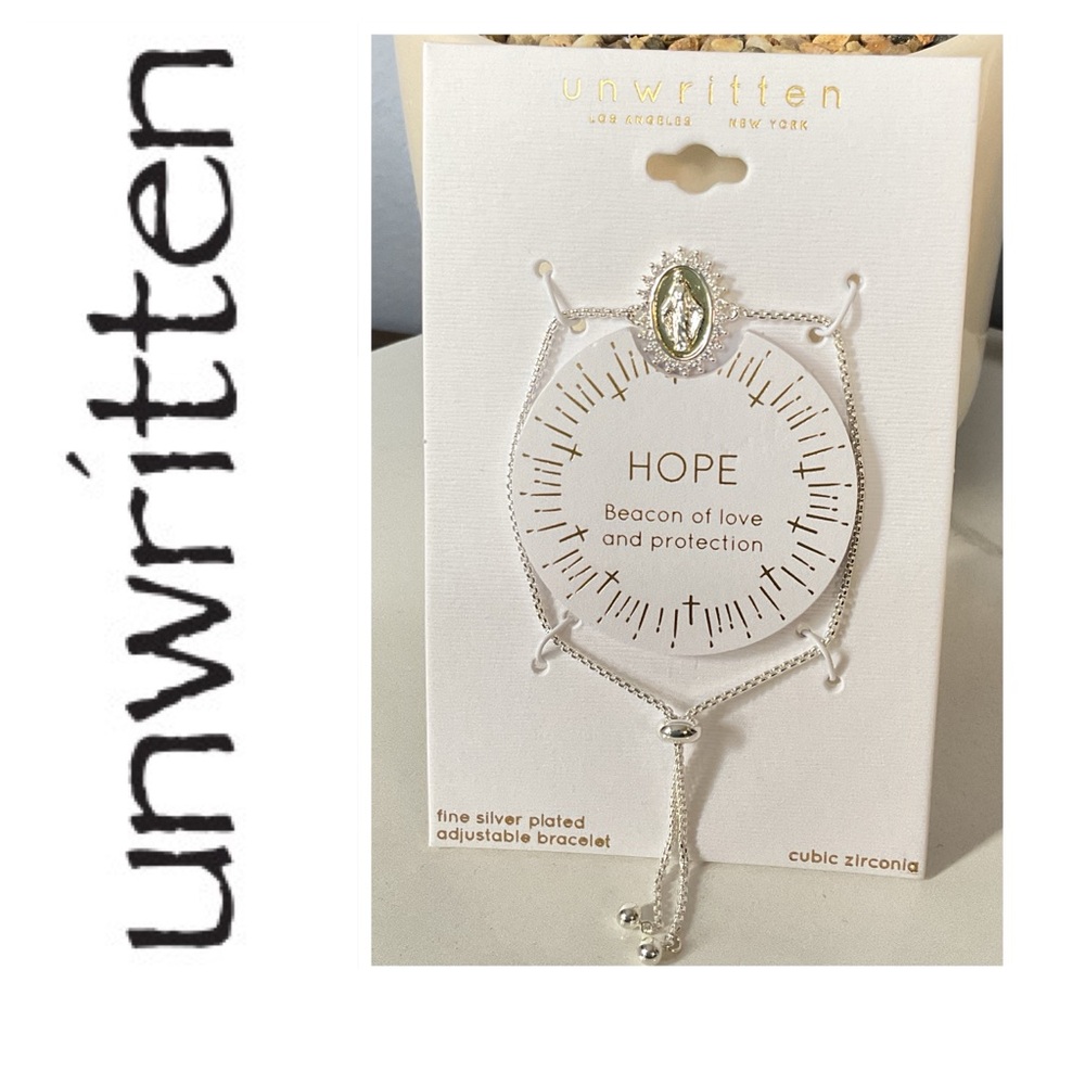 🐘🐘 Unwritten Silver Plated Hope CZ Bracelet